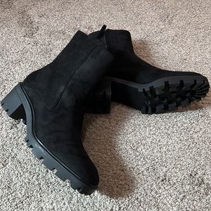 Zara Black Suede Boots size 40